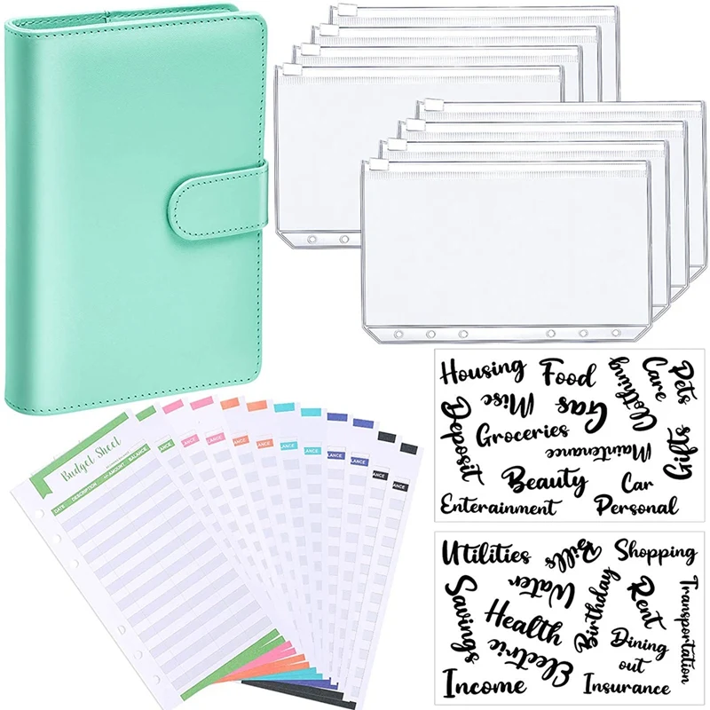 A6 PU Leather Notebook Binder Budget Planning Notepad 6 Ring Binder Covers for Bill Planning
A6 PU Leather Notebook Binder Budget Planning Notepad 6 Ring Binder Covers for Bill Planning