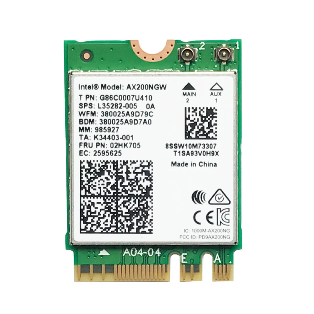 ALLOYSEED 2974Mbps Network Dual Band M.2 Network Card Bluetooth5.0 MU-MIMO NGFF WiFi 2.4+5.8GHz Wireless Adapter for Laptop PC
ALLOYSEED 2974Mbps Network Dual Band M.2 Network Card Bluetooth5.0 MU-MIMO NGFF WiFi 2.4+5.8GHz Wireless Adapter for Laptop PC