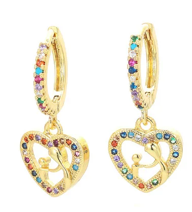 Rainbow Jewelry Crown Earrings Geometric Love Heart-shaped Temperament Hip Hop Personality Earrings
Rainbow Jewelry Crown Earrings Geometric Love Heart-shaped Temperament Hip Hop Personality Earrings