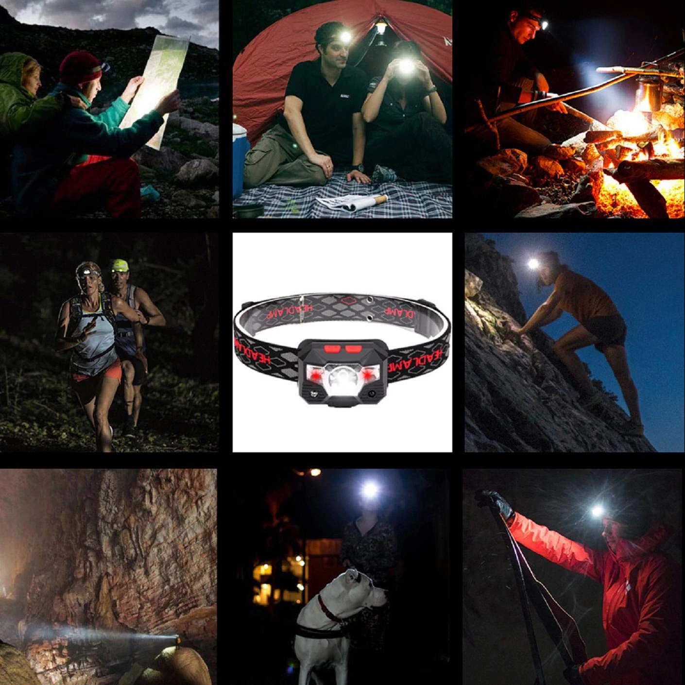 Inductive LED Headlamp Strong Light Rechargeable with Red Light Mosquito Repellent Head-mounted Portable Night Fishing Headlight 
Inductive LED Headlamp Strong Light Rechargeable with Red Light Mosquito Repellent Head-mounted Portable Night Fishing Headlight