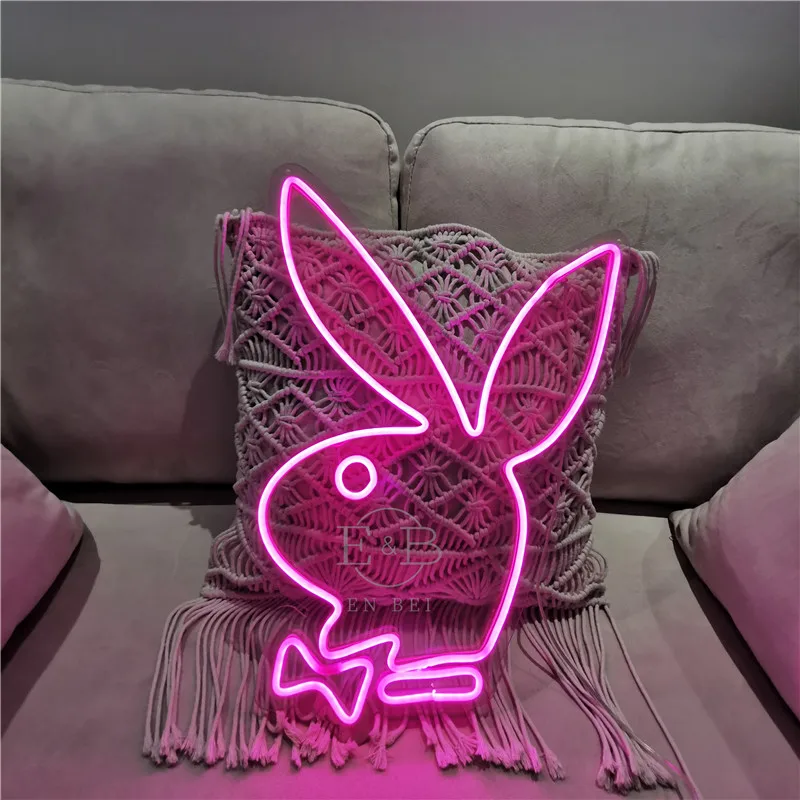 

Playboy bunny Neon Art Sign Light Lamp Illuminate Shop Bar Pub Office Living Room Interior Design Custom LED Lights Wall Dector