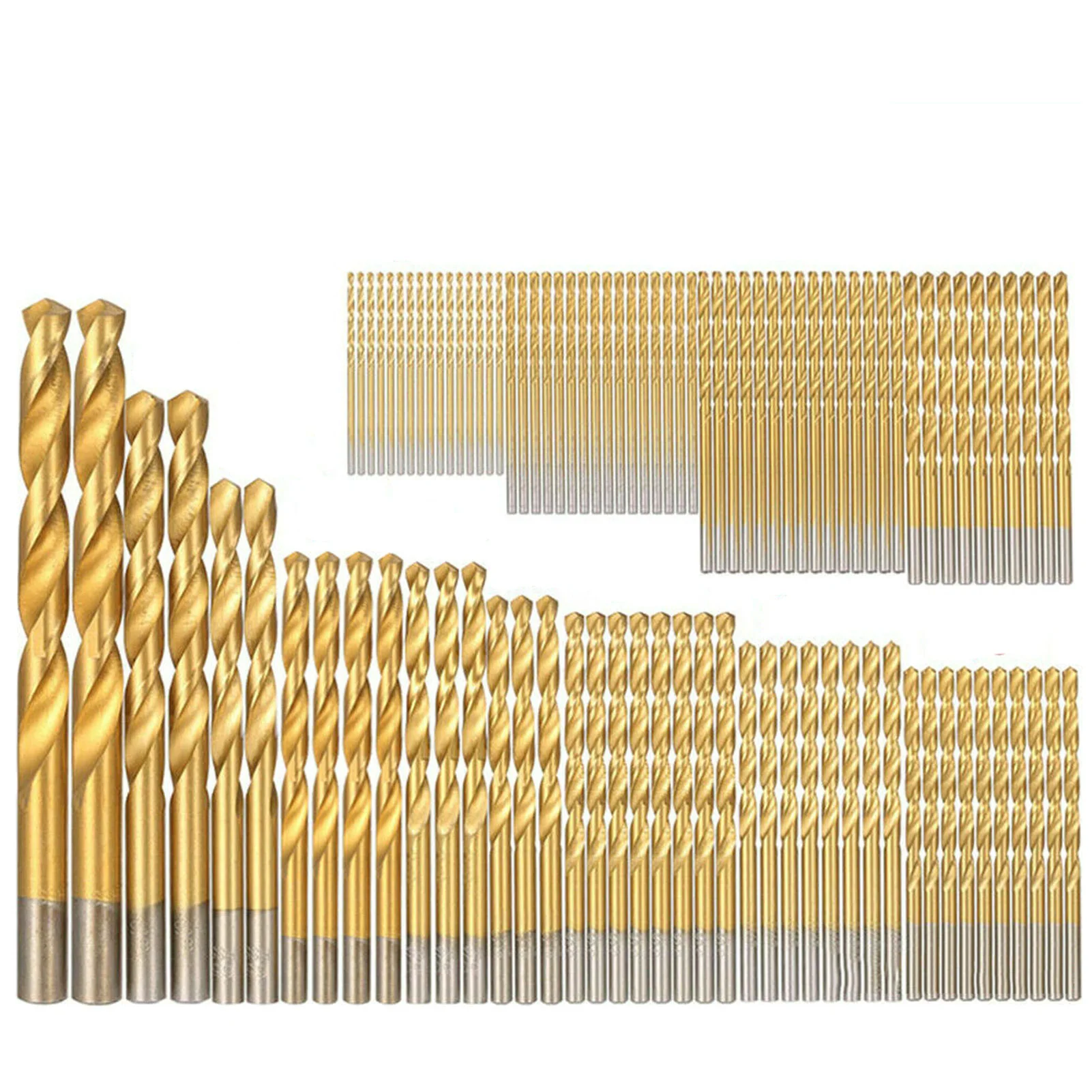 Woodworking Tools 99Pcs Drill Bits Set 1/16''-3/8'' High-speed Steel Titanium Multi Bits Metal Drills
Woodworking Tools 99Pcs Drill Bits Set 1/16''-3/8'' High-speed Steel Titanium Multi Bits Metal Drills