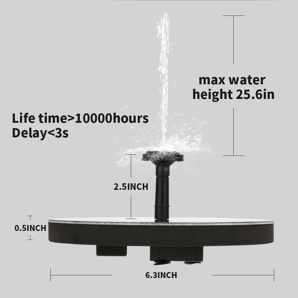 New Water Fountain Watering Solar Garden Power Fountain Pool Floating Water Pump Solar Panel Plants Courtyard Garden Decoration
New Water Fountain Watering Solar Garden Power Fountain Pool Floating Water Pump Solar Panel Plants Courtyard Garden Decoration