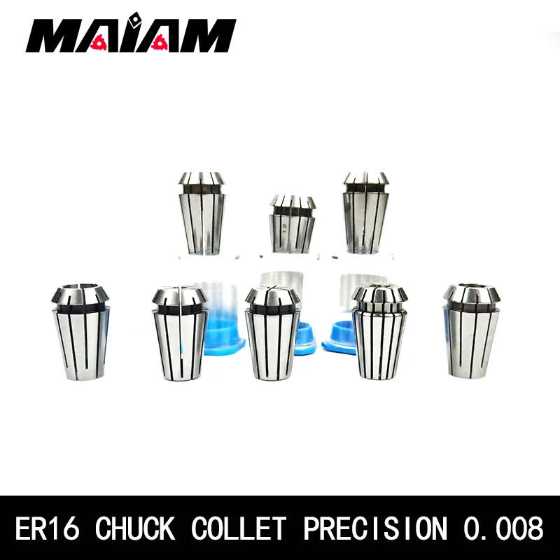 high-quality 0.008 ER16 chuck ER16 collet 2mm 4mm 6mm 8mm 10mm 12mm ER chuck for CNC Engraving Machine Lathe Mill Tool holder
high-quality 0.008 ER16 chuck ER16 collet 2mm 4mm 6mm 8mm 10mm 12mm ER chuck for CNC Engraving Machine Lathe Mill Tool holder