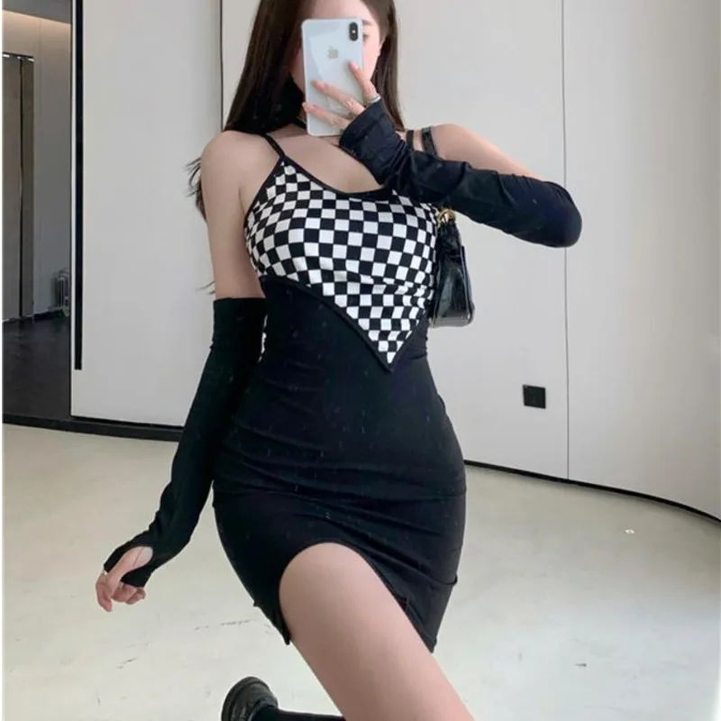 WOMENGAGA Autumn V Neck Spice Girl Tank Mini Oversleeve Dress Slim Women Street Plaid Fashion Korean Women Tops WE8S
WOMENGAGA Autumn V Neck Spice Girl Tank Mini Oversleeve Dress Slim Women Street Plaid Fashion Korean Women Tops WE8S