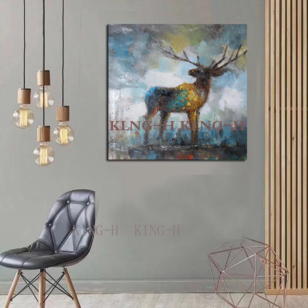 New Arrival Abstract Deer Art Oil Painting Pure Handmade Canvas Paintings Animal Wall Pictures Home Decoration Canvas Wall Art
New Arrival Abstract Deer Art Oil Painting Pure Handmade Canvas Paintings Animal Wall Pictures Home Decoration Canvas Wall Art