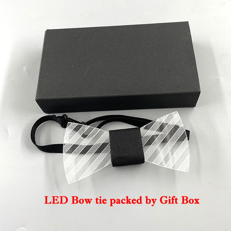 New Fashion Men LED Necktie Bowtie Flashing Light up LED Bow Tie Men Necktie Wedding Glow Party Supplies Luminous Bow Tie
New Fashion Men LED Necktie Bowtie Flashing Light up LED Bow Tie Men Necktie Wedding Glow Party Supplies Luminous Bow Tie