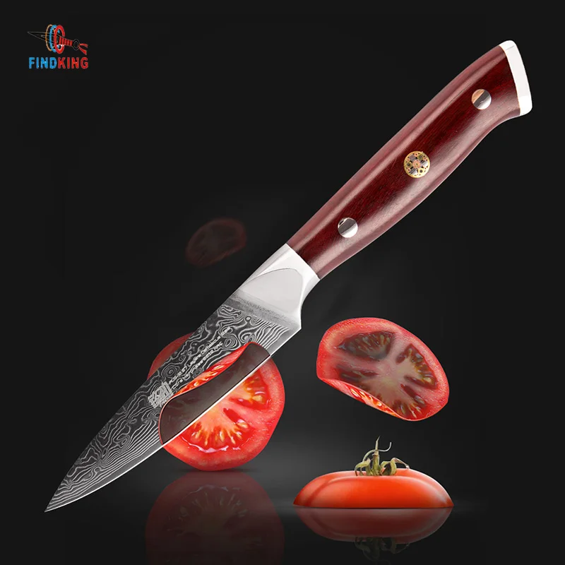 

67 слоев AUS-10 Дамаск Сталь Кухня ножи палисандр ручки 3,5 дюймов очень острые бренд профессиональный нож для очистки овощей пилинг фруктов Нож...
