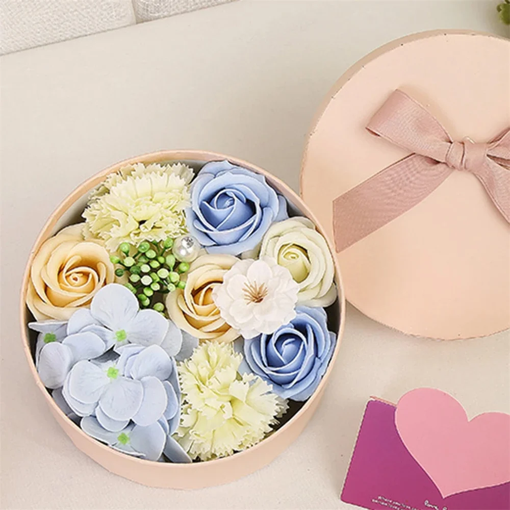 Scented Soap Rose Artificial Fragrant Petals Flower Round Shaped Gift Box Wedding Decoration Valentine Day Gift for Girlfriend
Scented Soap Rose Artificial Fragrant Petals Flower Round Shaped Gift Box Wedding Decoration Valentine Day Gift for Girlfriend
