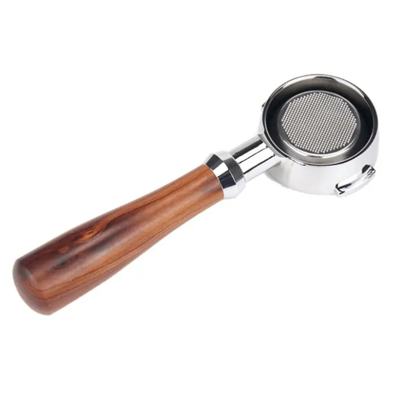 58mm Coffee Machine Filter Holder E61 Bottomless Portafilter with Wooden Handle 
58mm Coffee Machine Filter Holder E61 Bottomless Portafilter with Wooden Handle
