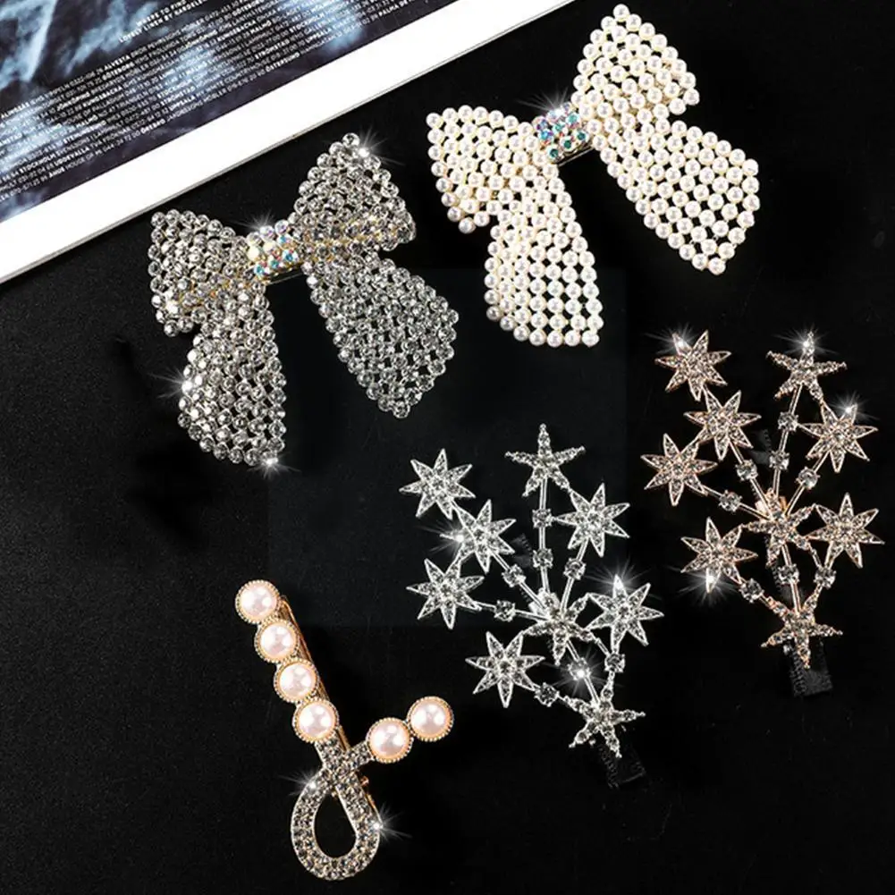 2021 Korea New Sweet Crystal Pearl Hair Clip Headwear Shinny Barrettes Hair For Women Accessories Hairgrip Side Girl Clip O4D7
2021 Korea New Sweet Crystal Pearl Hair Clip Headwear Shinny Barrettes Hair For Women Accessories Hairgrip Side Girl Clip O4D7
