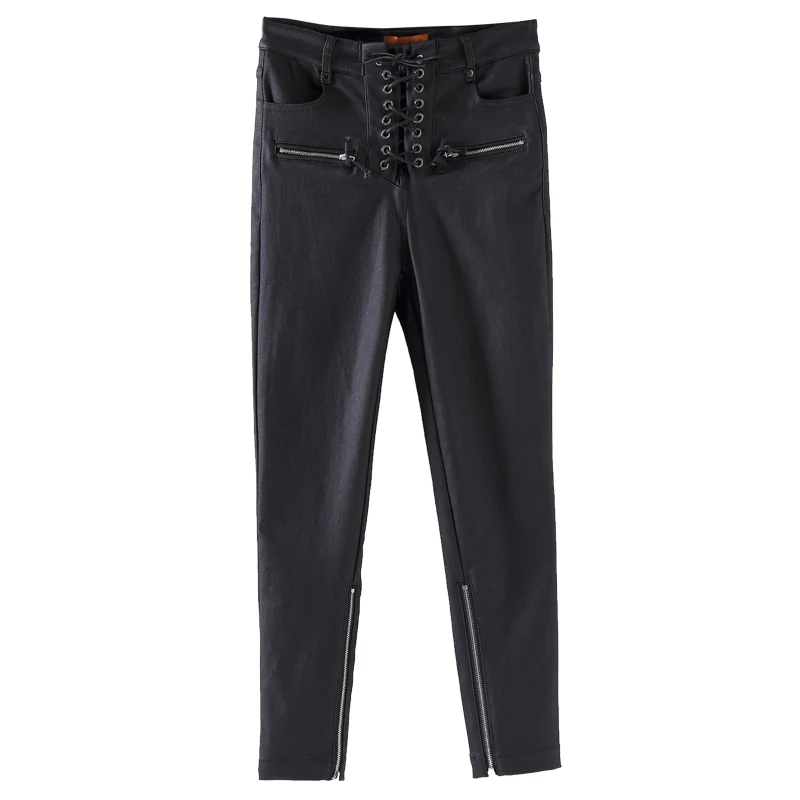 Summer Fashion New Sexy Pu Leather Women Zipper Lace Up Pants Slim Fit Broeken Woman Roupas Femininas Pantalon Femme Black
Summer Fashion New Sexy Pu Leather Women Zipper Lace Up Pants Slim Fit Broeken Woman Roupas Femininas Pantalon Femme Black