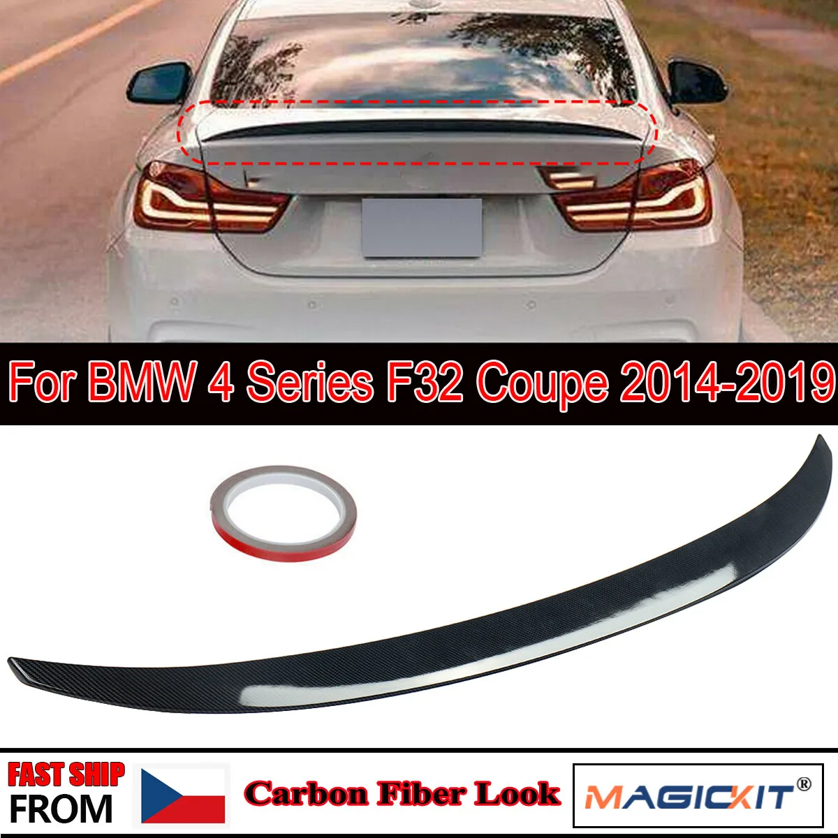 Стильный карбоновый спойлер MagicKit для BMW F32, 4 серии, бахилы для багажника, задние бамперы
Стильный карбоновый спойлер MagicKit для BMW F32, 4 серии, бахилы для багажника, задние бамперы