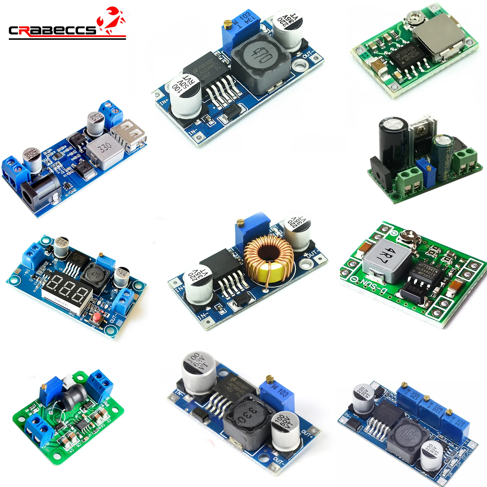 3A adjustable DC-DC step-down power supply module LM2596 LM2596S MP1584EN MINI360 MINI560 XY-3606 kis3r33 DIY 24V 12V 5V 3V
3A adjustable DC-DC step-down power supply module LM2596 LM2596S MP1584EN MINI360 MINI560 XY-3606 kis3r33 DIY 24V 12V 5V 3V