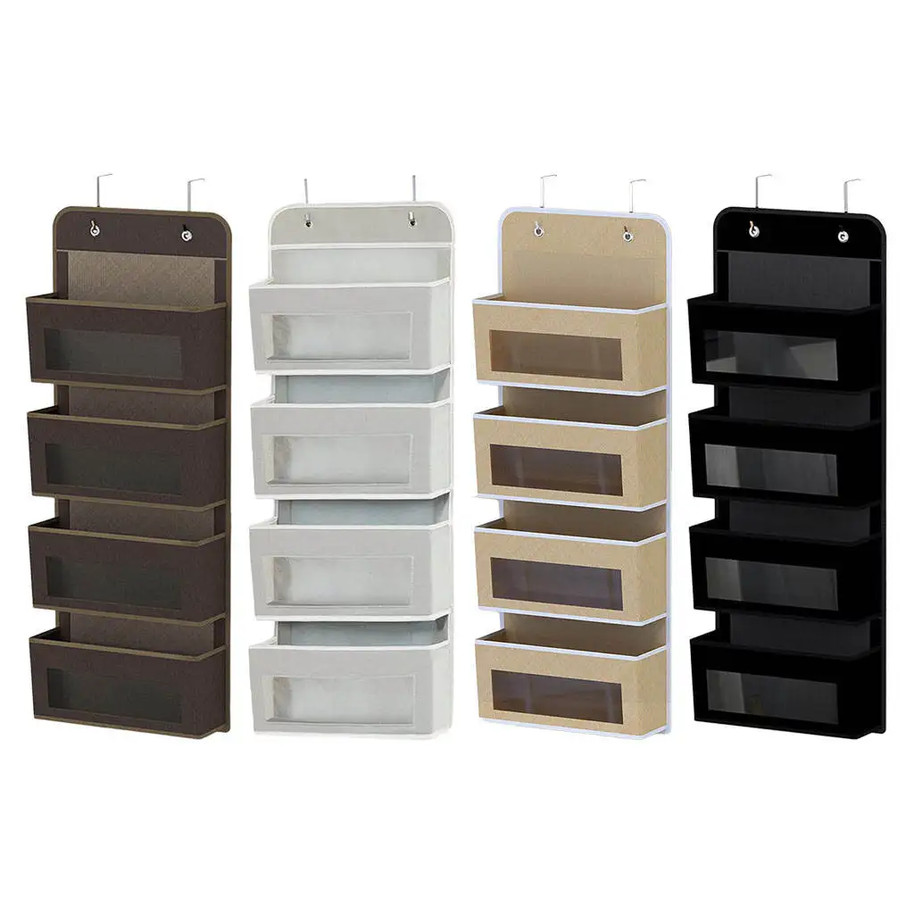 Door Closet Organizer Over Door/Wall Mount 4 Clear Window Pocket Storage Bag Pocket for Bedroom
Door Closet Organizer Over Door/Wall Mount 4 Clear Window Pocket Storage Bag Pocket for Bedroom