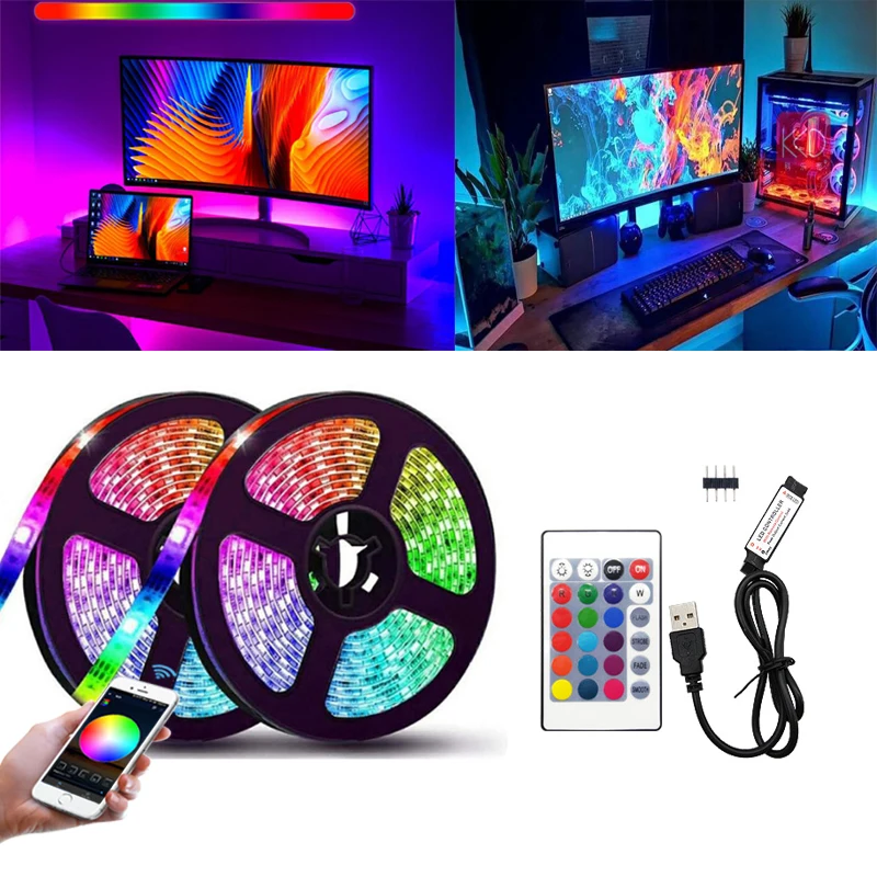 Bluetooth USB светодиодные ленты DC 5V Light s RGB 5050 Led светильник ing Lamp Light Phone APP Control For TikTok Light TV Back светильник Вечерние
Bluetooth USB светодиодные ленты DC 5V Light s RGB 5050 Led светильник ing Lamp Light Phone APP Control For TikTok Light TV Back светильник Вечерние