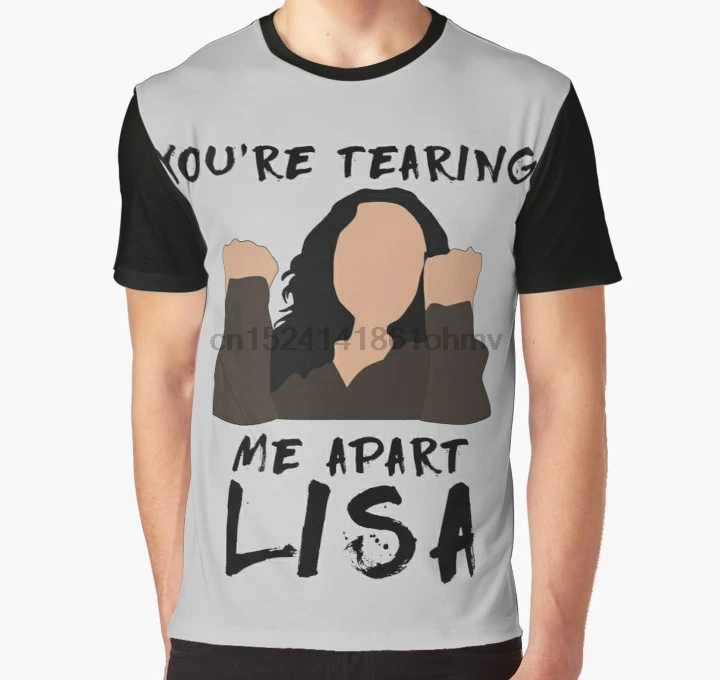Принт по всему миру 3D футболка Мужская забавная YOU'RE brearing ME part LISA полная печать