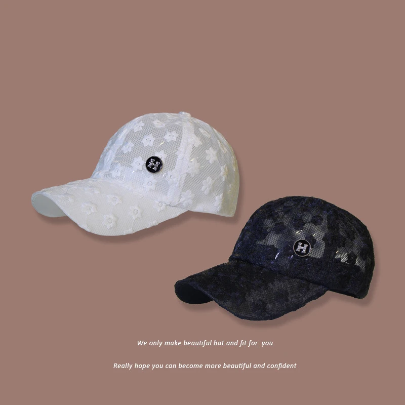 Baseball Cap With Lace Flower Summer Thin & breathable Outdoor Women Sun Hats Quick Dry Golf Fishing Cap Curved Brim
Baseball Cap With Lace Flower Summer Thin & breathable Outdoor Women Sun Hats Quick Dry Golf Fishing Cap Curved Brim