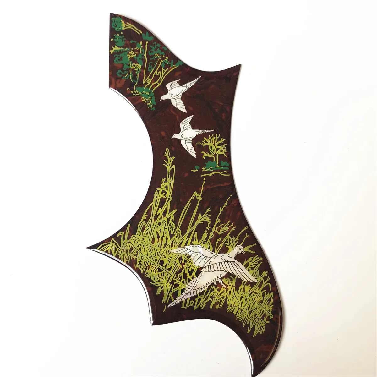 2021 New Abalone Dove Inlays Celluloid Pick Guard for Acoustic Guitar Top Quality 2 mm Thinkness Pickguards
2021 New Abalone Dove Inlays Celluloid Pick Guard for Acoustic Guitar Top Quality 2 mm Thinkness Pickguards