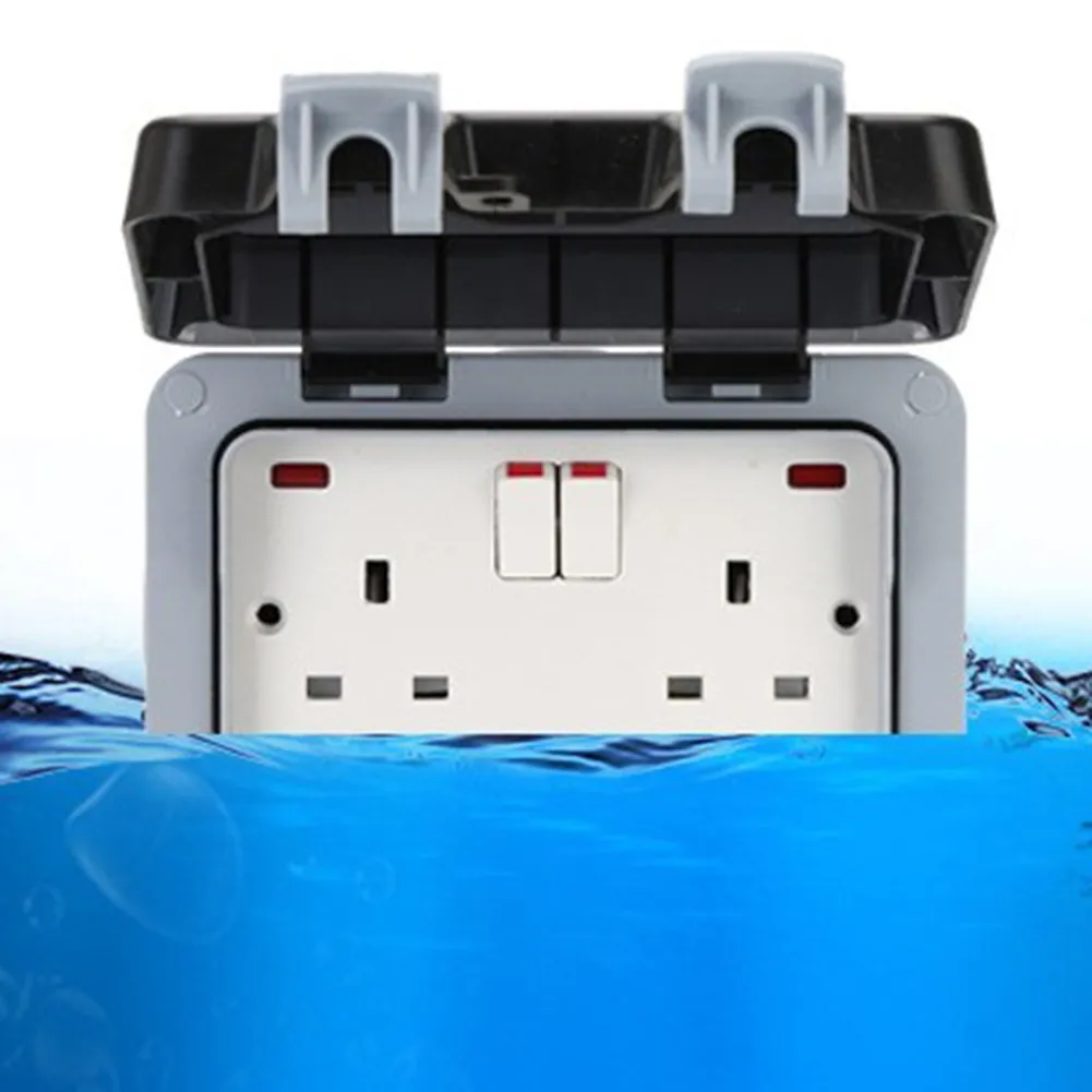 Outdoor Waterproof Switch Socket Box Splash-proof Power Socket British Double For Safe Electricity Supply Outdoors Weatherproof
Outdoor Waterproof Switch Socket Box Splash-proof Power Socket British Double For Safe Electricity Supply Outdoors Weatherproof