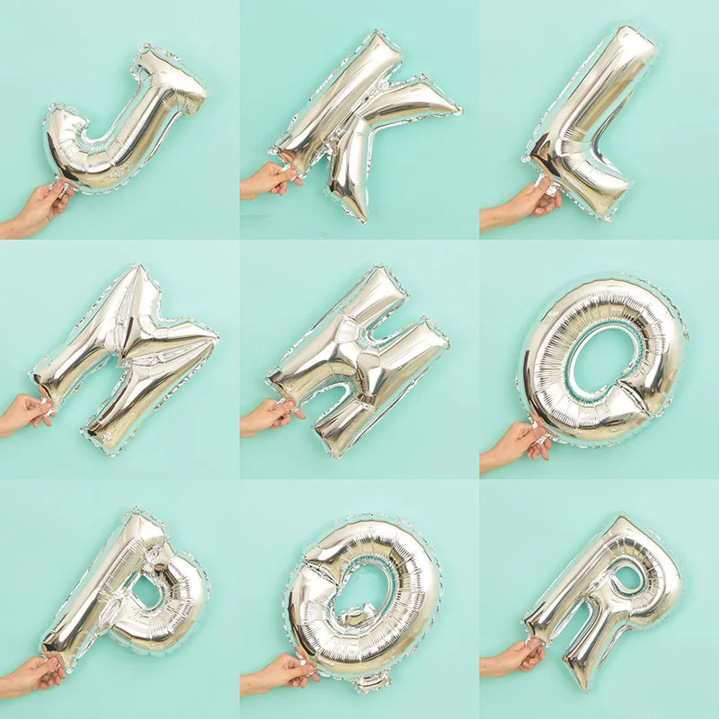 16inch silver ABCDEFGHIJKL letter alphabet foil balloons wedding event christmas halloween festival birthday party B12-39
16inch silver ABCDEFGHIJKL letter alphabet foil balloons wedding event christmas halloween festival birthday party B12-39