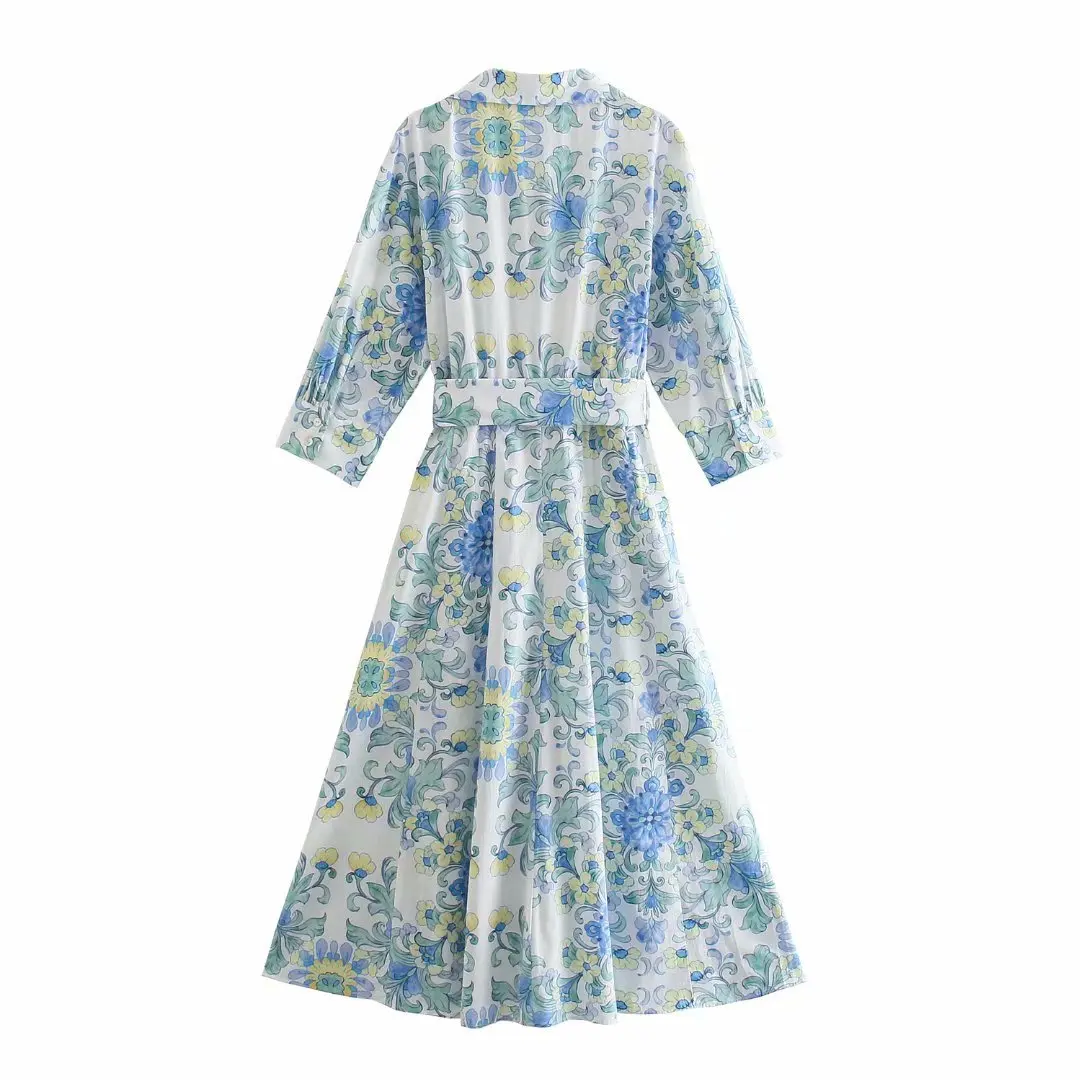 2021 New arrival hot sale long print V-neck dress flower style Tie-dye women casual dress
2021 New arrival hot sale long print V-neck dress flower style Tie-dye women casual dress