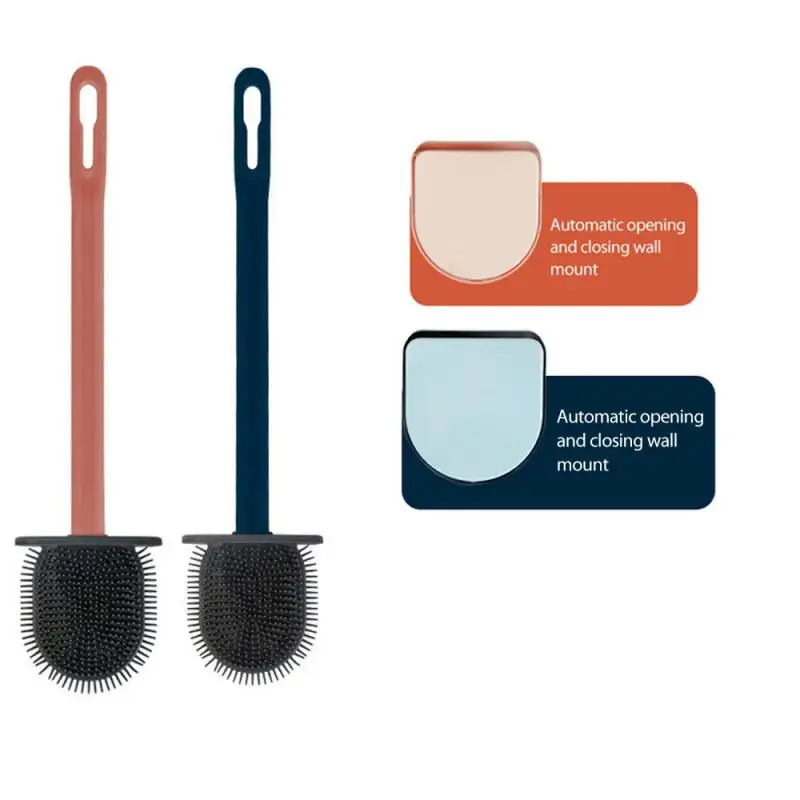 Silicone WC Toilet Brush Flat Head Flexible Soft Bristles Brush With Quick Drying Holder Set Cleaning Brush For WC Accessories
Silicone WC Toilet Brush Flat Head Flexible Soft Bristles Brush With Quick Drying Holder Set Cleaning Brush For WC Accessories