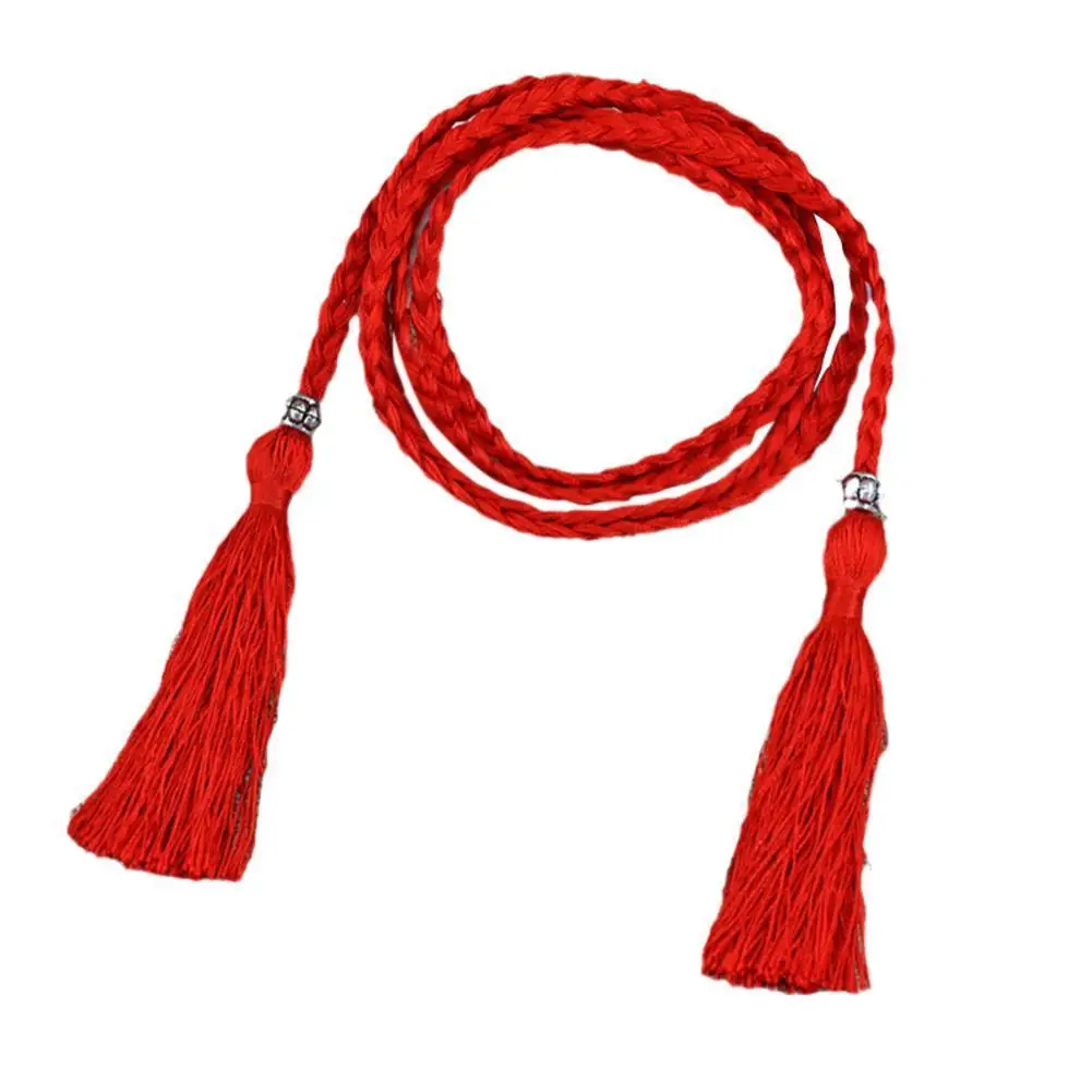 Women Bohemia Braided Tassel Belt Fashion Ladies Woven Rope Waistband Waist Decorated Accessories Waist Cummerbund Knot Cha F8V0
Women Bohemia Braided Tassel Belt Fashion Ladies Woven Rope Waistband Waist Decorated Accessories Waist Cummerbund Knot Cha F8V0