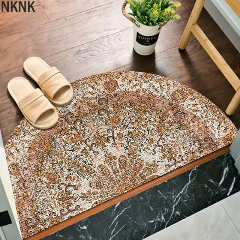 Boho Velvet Door Mat Entrance Half Round Ethnic Floral Rugs Anti Slip Carpet Welcome Doormat Hallway Bathroom Kitchen Floor Mats
Boho Velvet Door Mat Entrance Half Round Ethnic Floral Rugs Anti Slip Carpet Welcome Doormat Hallway Bathroom Kitchen Floor Mats