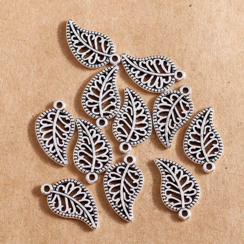 30pcs 11*19mm Charms Antique Silver Color Leaf Pendants for Making Nacklaces Earrings Bracelets DIY Handmade Jewelry Findings
30pcs 11*19mm Charms Antique Silver Color Leaf Pendants for Making Nacklaces Earrings Bracelets DIY Handmade Jewelry Findings