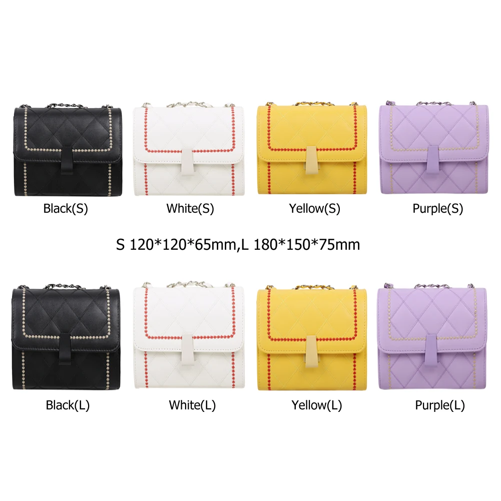 Hit Color Lattice Pattern Women Shoulder Bag Female PU Leather Purse Handbags Youth Ladies Simple Versatile Bag
Hit Color Lattice Pattern Women Shoulder Bag Female PU Leather Purse Handbags Youth Ladies Simple Versatile Bag