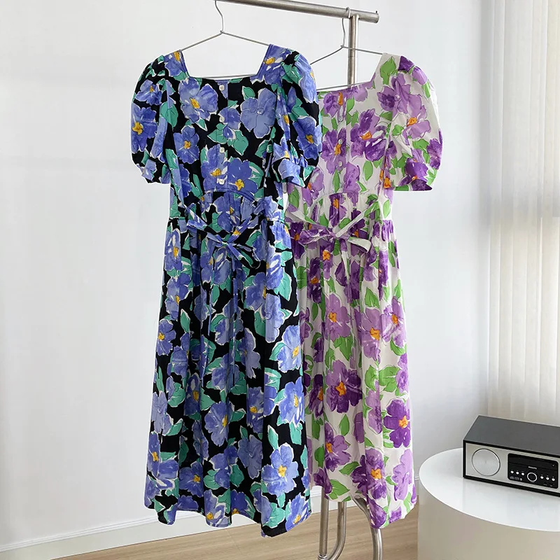 2021 Women Flower Print Long Dress Puff Short Sleeve Women Summer Maxi Boho Dress High Waist Elegant Womens Clothes Vestidos
2021 Women Flower Print Long Dress Puff Short Sleeve Women Summer Maxi Boho Dress High Waist Elegant Womens Clothes Vestidos