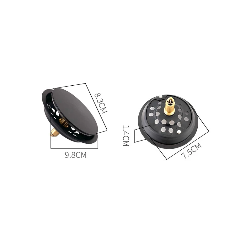 1pc Round Pop Up Foot Floor Drain For Bathroom - Floor Cover Shower Room Push Down Drain Plug 10cm/9.8cm/9.42cm
1pc Round Pop Up Foot Floor Drain For Bathroom - Floor Cover Shower Room Push Down Drain Plug 10cm/9.8cm/9.42cm