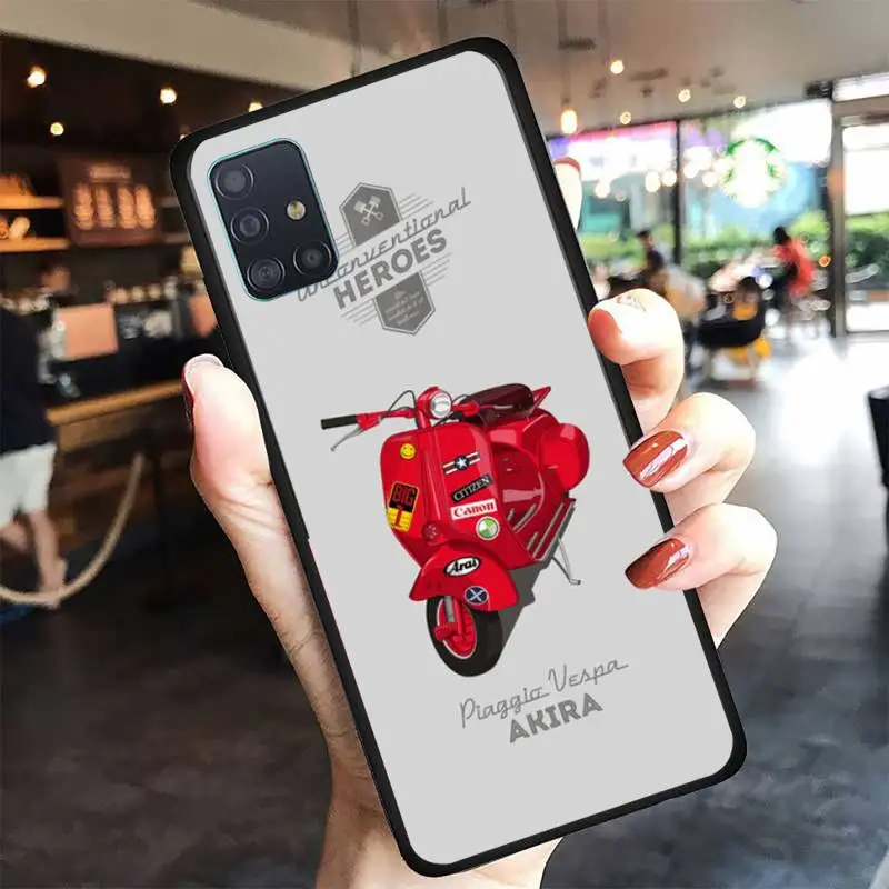 Brand Vespa Scooter Phone Case For Samsung A50 A51 A71 A12 A72 A52 A32 A02 A20E A31 A40 A70 A80 smart Fundas coque
Brand Vespa Scooter Phone Case For Samsung A50 A51 A71 A12 A72 A52 A32 A02 A20E A31 A40 A70 A80 smart Fundas coque
