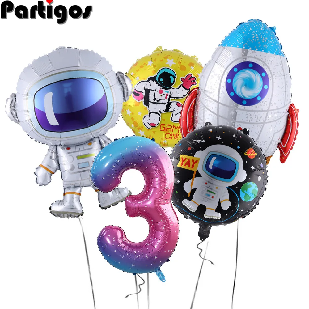 5pcs Astronaut Balloon Kit 40inch New Blue Pink Star Number Foil Balloon Galaxy Outer Space Theme Birthday Party Decorations
5pcs Astronaut Balloon Kit 40inch New Blue Pink Star Number Foil Balloon Galaxy Outer Space Theme Birthday Party Decorations