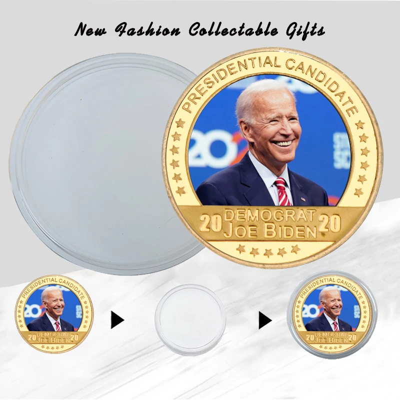 US President Joe Biden Gold Plated Commemorative Coin Set Collectibles USA Challenge Coins Original Coin Medal Gifts for Man 
US President Joe Biden Gold Plated Commemorative Coin Set Collectibles USA Challenge Coins Original Coin Medal Gifts for Man