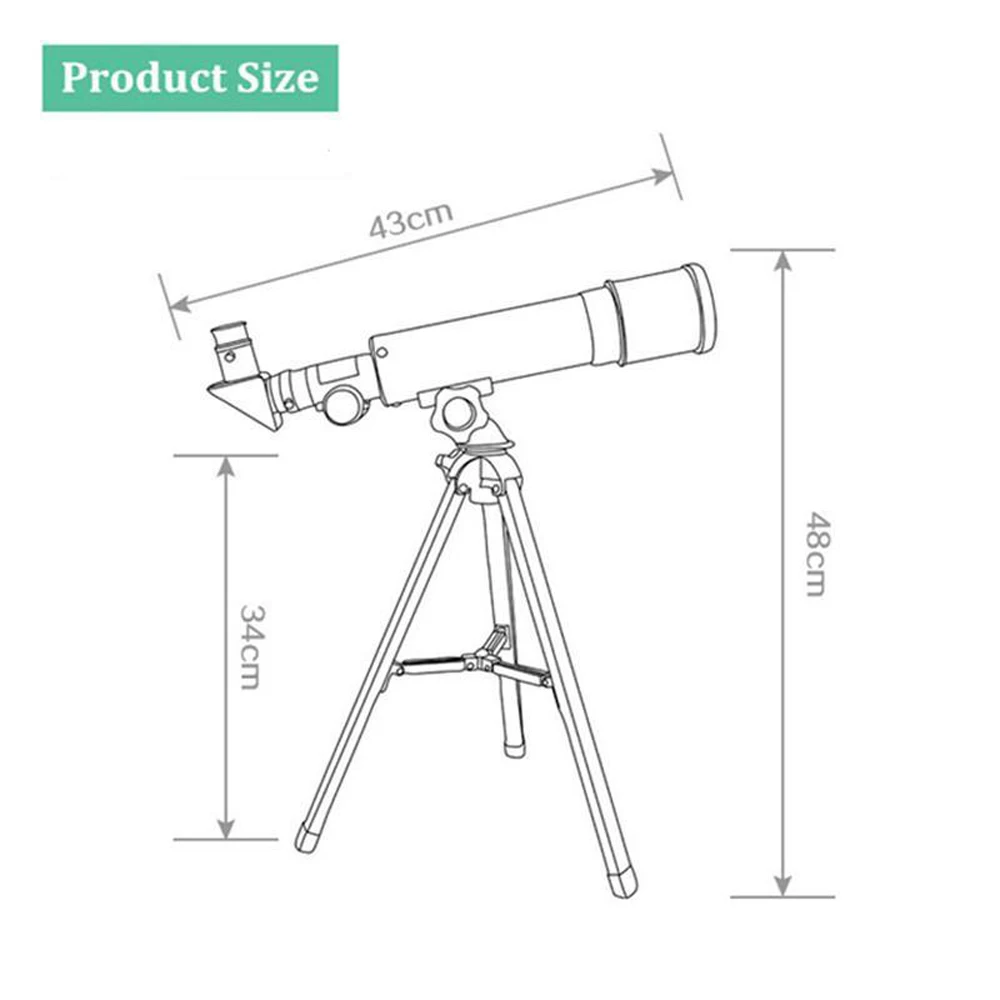 The New 360x50 Refraction Astronomical Telescope 90x Space Astronomical Telescope Observation Monocular Astronomical Telescope
The New 360x50 Refraction Astronomical Telescope 90x Space Astronomical Telescope Observation Monocular Astronomical Telescope