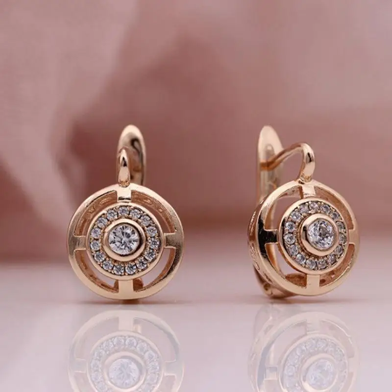 Exquisite Round White Cubic Zirconia Charming Women Rose Gold Color Clip Earrings Anniversary Gift Wedding Banquet Jewelry
Exquisite Round White Cubic Zirconia Charming Women Rose Gold Color Clip Earrings Anniversary Gift Wedding Banquet Jewelry