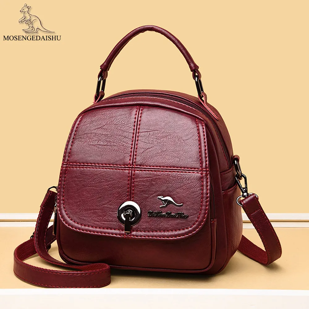 Vintage Backpacks for Women Luxury Metal Lock Crossbody Bags Designer Brand Female Shoulder Bag High Quality Leather Backpack
Vintage Backpacks for Women Luxury Metal Lock Crossbody Bags Designer Brand Female Shoulder Bag High Quality Leather Backpack