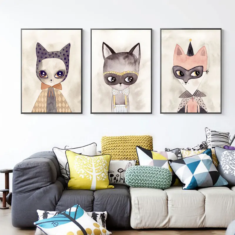 Cute Animal Kawaii Cat Wall Art Canvas Painting Nordic Posters and Prints Wall Pictures for Living Kids Bedroom Decoration
Cute Animal Kawaii Cat Wall Art Canvas Painting Nordic Posters and Prints Wall Pictures for Living Kids Bedroom Decoration