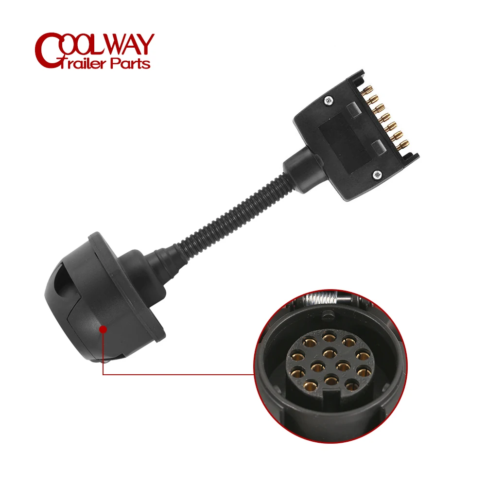 13Pin Female Socket To 7Pin Flat Male Plug Connector Extension Spiral Trailer Cable Adapter RV Camper Caravan Parts Accessories
13Pin Female Socket To 7Pin Flat Male Plug Connector Extension Spiral Trailer Cable Adapter RV Camper Caravan Parts Accessories