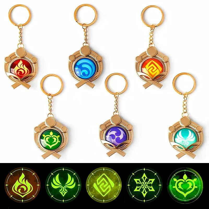 Genshin Impact God's Eye Luminous Alloy Keychain Creative Seven Elements Logo Key Holder Car Decor Keychain Pendant Jewelry Gift
Genshin Impact God's Eye Luminous Alloy Keychain Creative Seven Elements Logo Key Holder Car Decor Keychain Pendant Jewelry Gift