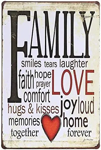 Funny Retro Metal Tin Metal Sign Family Love Wall Art Decoration Home Bar Coffee Pub 12X8-Inch
Funny Retro Metal Tin Metal Sign Family Love Wall Art Decoration Home Bar Coffee Pub 12X8-Inch