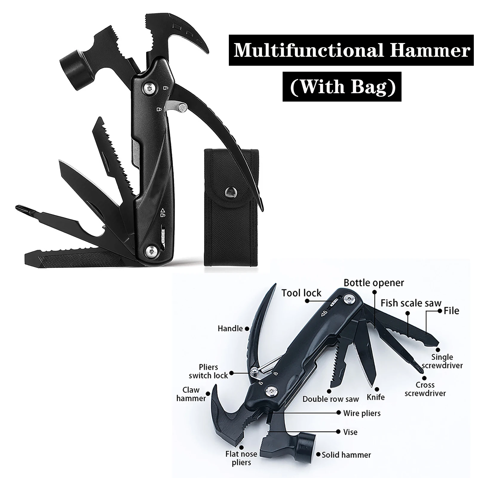 Multifunctional Axe Hammer Portable Tool Car Lifesaving Hammer Broken Window Hammer Camping Equipment Outdoor Activities
Multifunctional Axe Hammer Portable Tool Car Lifesaving Hammer Broken Window Hammer Camping Equipment Outdoor Activities