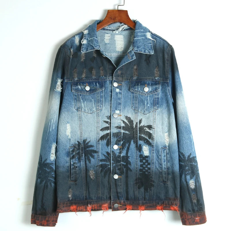 Harajuku Fashion Print Hole Blue Denim Coat Loose Casual Casual Women Outwear Autumn Single-breasted Long Sleeve Jeans Jacket
Harajuku Fashion Print Hole Blue Denim Coat Loose Casual Casual Women Outwear Autumn Single-breasted Long Sleeve Jeans Jacket