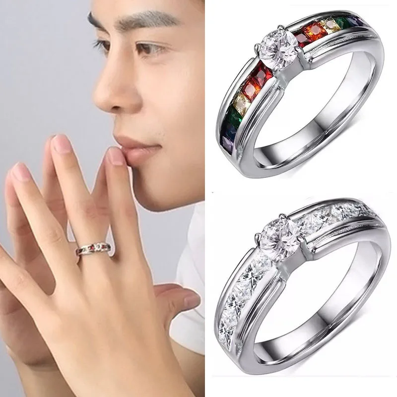 Mifeiya Fashion Women's Ring Silver Color Inlaid Colorful White Crystal Zircon Rhinestone Female Ring for Party Wedding Jewelry
Mifeiya Fashion Women's Ring Silver Color Inlaid Colorful White Crystal Zircon Rhinestone Female Ring for Party Wedding Jewelry