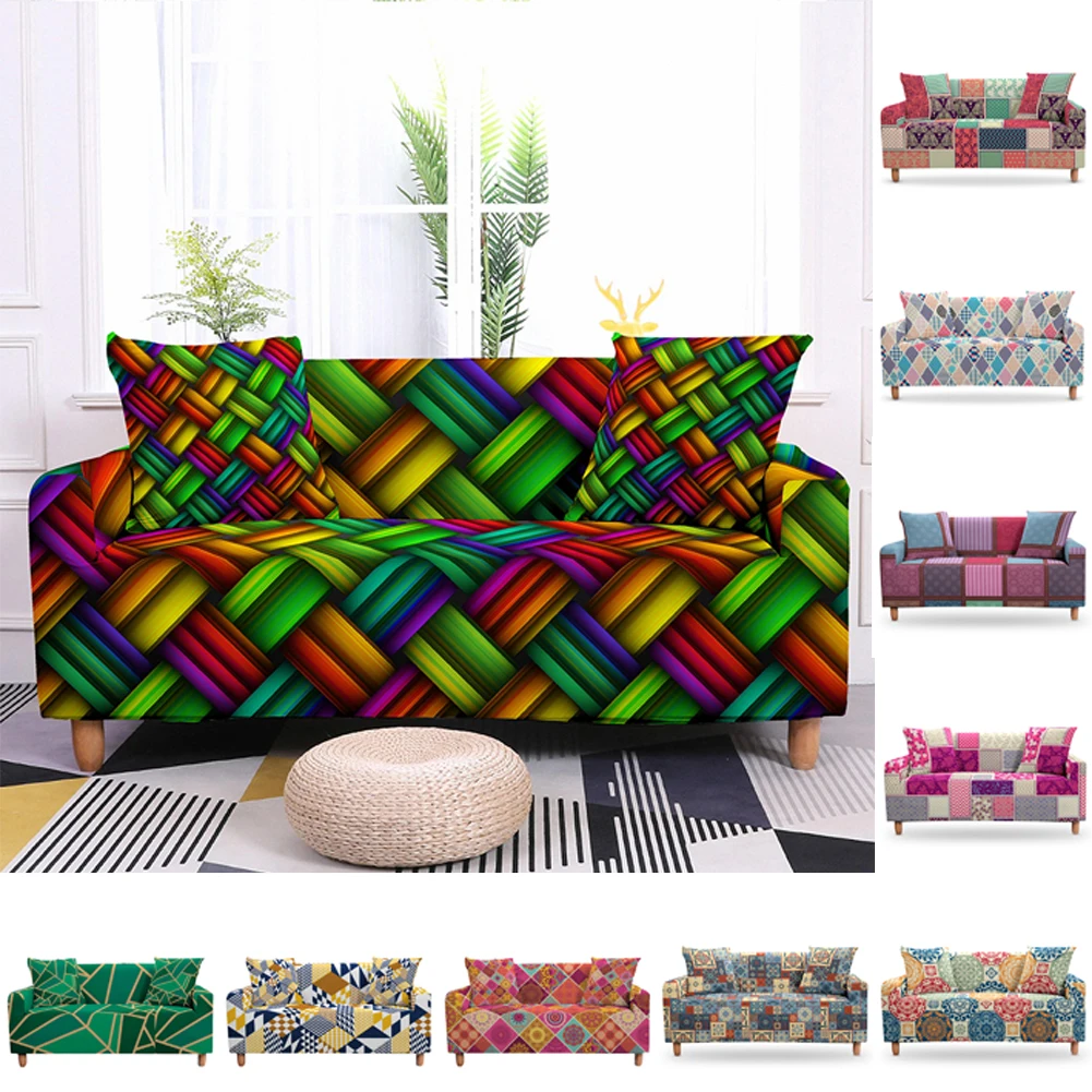 Bohemian Geometric Slipcovers Sofa Cover Print for Living Room Sectional L Shape Sofa Couch Cover 2/3 Seater funda de sofá
Bohemian Geometric Slipcovers Sofa Cover Print for Living Room Sectional L Shape Sofa Couch Cover 2/3 Seater funda de sofá