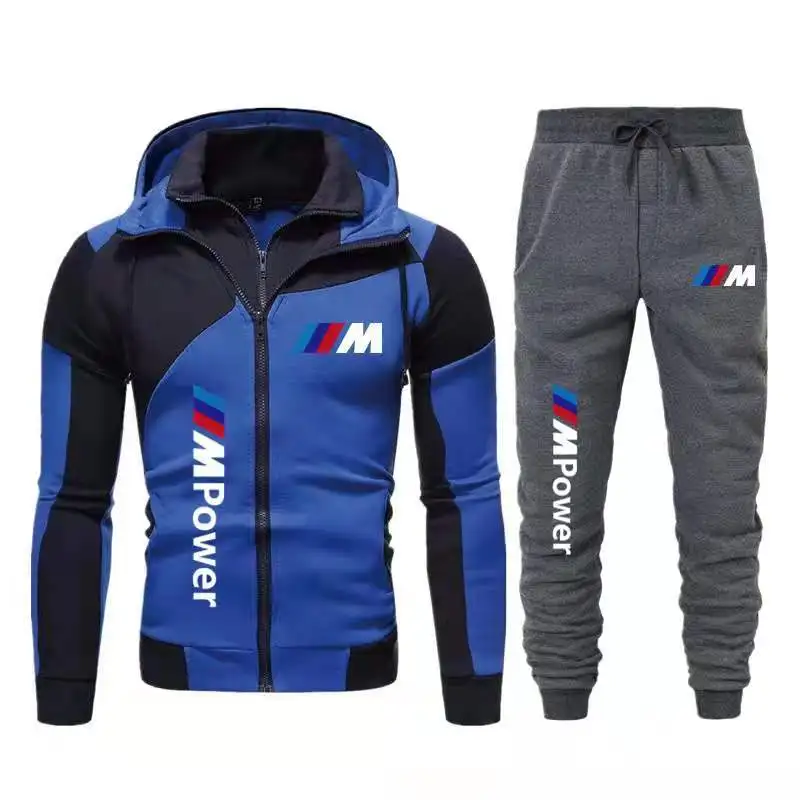 Men's Sets Two Piece Hoodies Tracksuit Casual Zipper Jacket Pants Sweatshirt Men Sports Suits Bmw M Power Print Sportswear
Men's Sets Two Piece Hoodies Tracksuit Casual Zipper Jacket Pants Sweatshirt Men Sports Suits Bmw M Power Print Sportswear