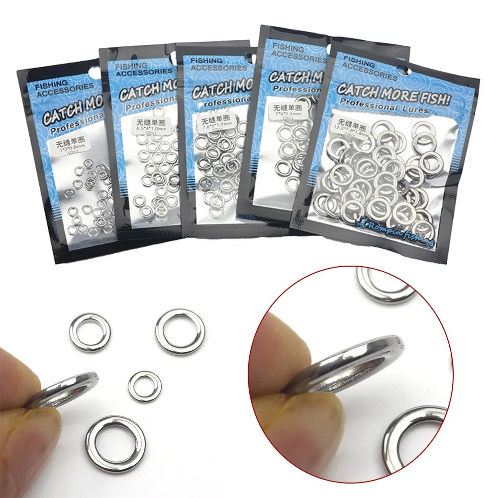 50pcs 150lb-400lb Fishing Solid Ring Heavy Duty Fishing Solid Ring Seamless Split Ring Swivel Knot Lure Tools
50pcs 150lb-400lb Fishing Solid Ring Heavy Duty Fishing Solid Ring Seamless Split Ring Swivel Knot Lure Tools