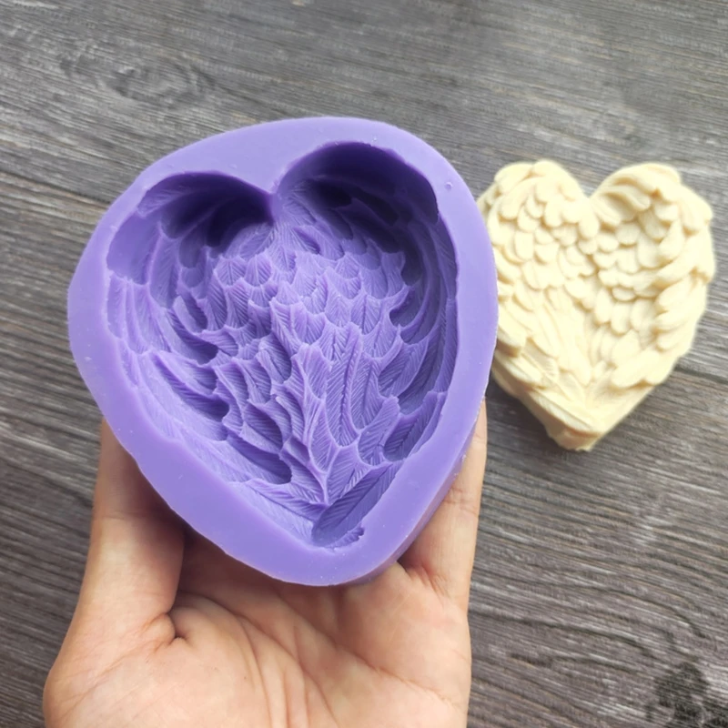 3D Heart-shaped Feather Home Decorations Epoxy Resin Mold Ornaments Casting Silicone Mould for DIY Crafts Plaster Candle 87HC
3D Heart-shaped Feather Home Decorations Epoxy Resin Mold Ornaments Casting Silicone Mould for DIY Crafts Plaster Candle 87HC